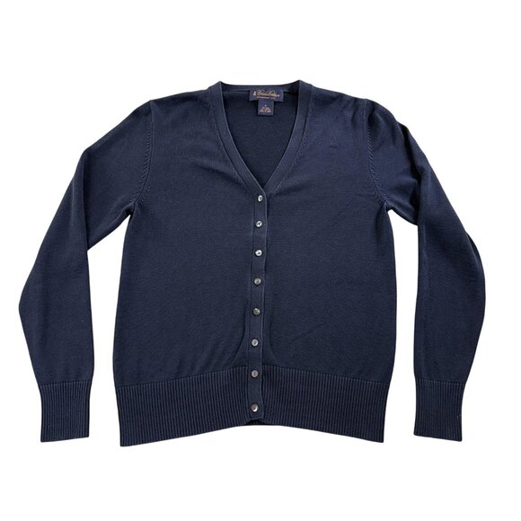Brooks Brothers Cardigan Sweater Womens Small Silk Blend Button Front Classic - Picture 1 of 12